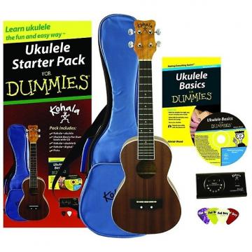 Custom For Dummies Ukelele Pack, starter beginner pack, tuner, picks, book, DVD, gig bag, Uke new