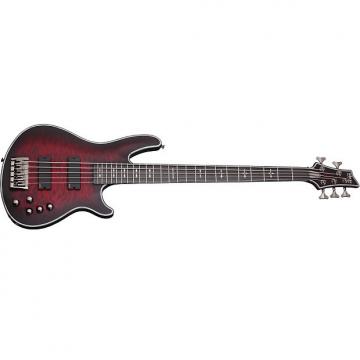 Custom Schecter Hellraiser Extreme-5 Crimson Red Burst Satin CRBS *NEW* Bass Guitar Extreme 5