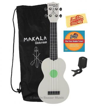 Custom Kala MK-SWT-GN Makala Waterman Soprano Ukulele - Translucent Green w/ Gig Bag