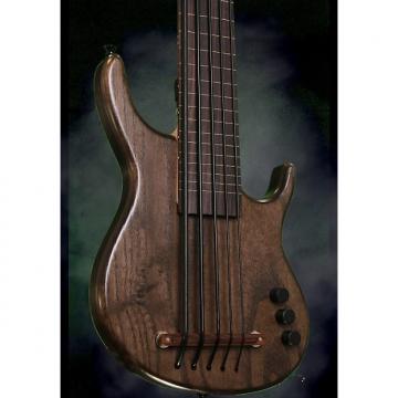 Custom Kala USA Custom Shop Exotic Solid Body Ubass U-Bass - 5 String, Fretless Bass, Satin Espresso Brown