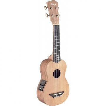 Custom Stagg Concert Acoustic/Electric Ukulele UCX-ROS-SE with solid CedarTop