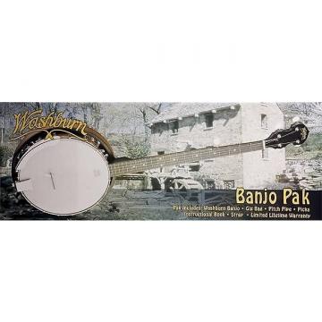 Custom Washburn Banjo Pack w/Gig Bag Natural B8K