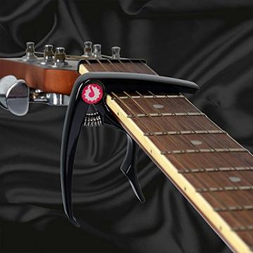 JRZOUR Guitar Package19 in 1(Tuner/Strap/Capo/Pin/Pick)for Tune Acoustic , Electric Guitar, Bass, Ukulele and Violin, Accurate, Fast, Turn 360 Degrees, Chromatic, Electronic