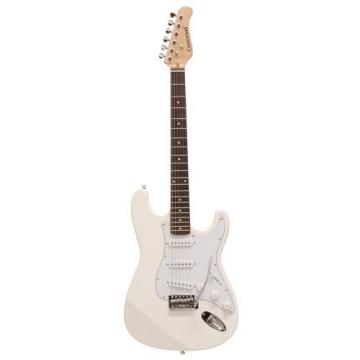Crestwood ST920WH Solid Body Electric Guitar, Whisper White