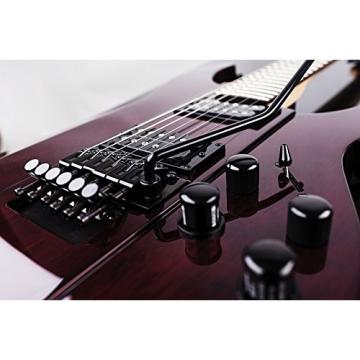 Line 6 JTV-89F-B Solid Body Electric Guitar with Mahogany Body, Rosewood FB and Floyd Rose Tremolo - Black
