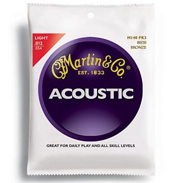 Martin martin guitar accessories M140 martin guitar case 80/20 dreadnought acoustic guitar Acoustic acoustic guitar strings martin Guitar martin d45 Strings, Light  3 Pack