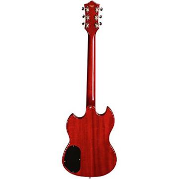GuildS-100 Polara CHR Solid Body Electric Guitar, Cherry Red with Guild Hard Case, ChromaCast Electric Strings, Cable, Strap, Picks, Stand and Polish Cloth