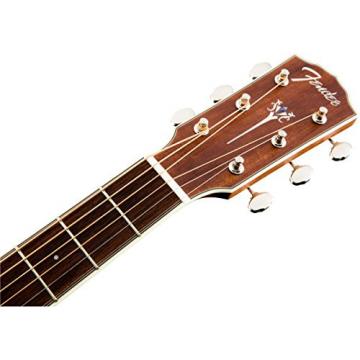 Fender Paramount PM-3 Triple-0 NE All-Mahogany Acoustic Guitar, 20 Frets, Mahogany Neck, Rosewood Fingerboard, Open Pore, Natural