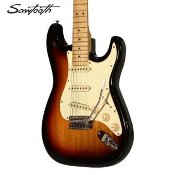 Sawtooth ST-ES-SBVC-KIT-2 Sunburst Electric Guitar with Vintage White Pickguard - Includes Accessories, Gig Bag and Online Lesson