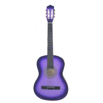 38&quot; PURPLE Acoustic Starter Guitar (7/8 Size) &amp; DirectlyCheap(TM) Translucent Blue Medium Guitar Pick