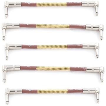 5 Pack of Fender Custom Shop 6&quot; Tweed Patch Cables