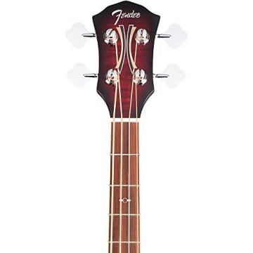 Fender T-Bucket 300 Acoustic Electric Bass Guitar, Rosewood Fingerboard - Trans Cherry Burst