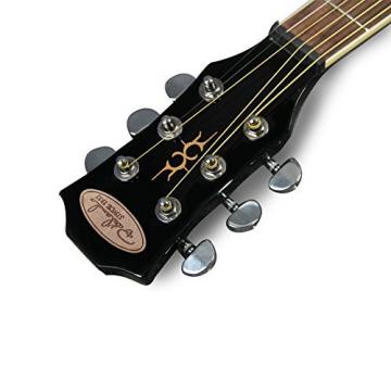 Bailando 41 Inch Full Size Acoustic Electric Cutaway Guitar, 5-Band EQ, Black