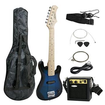 Smartxchoices martin acoustic guitar 30&quot; martin guitars acoustic Inch acoustic guitar martin Kids guitar martin Electric martin guitars Guitar With 5W Amp &amp; Much More Guitar Combo Accessory Kit (Blue)