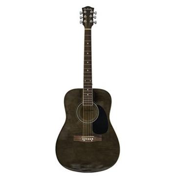 Glen Burton GA101BCO-BK Dreadnaught Acoustic Guitar with Accessories, Black