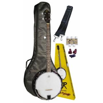 J Reynolds JRBANPK Banjo Acoustic Guitar Pack