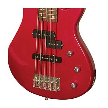 Kona Guitars KE5BMR 5-String Electric Bass Guitar with Split Pickup Configuration