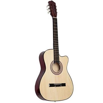 Costzon Beginners Acoustic Guitar With Guitar Case, Strap, Tuner and Pick Beige