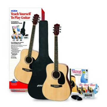 Alfred&rsquo;s Teach Yourself to Play Acoustic Guitar, Complete Starter Pack (Acoustic Guitar, Carrying Case, Accessories, Lesson Book, CD, DVD, Interactive Software, Tuner, Picks)
