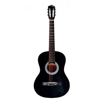 Black 38&quot; Beginners Acoustic Guitar (Guitar Case, Strap, Tuner and Pick)