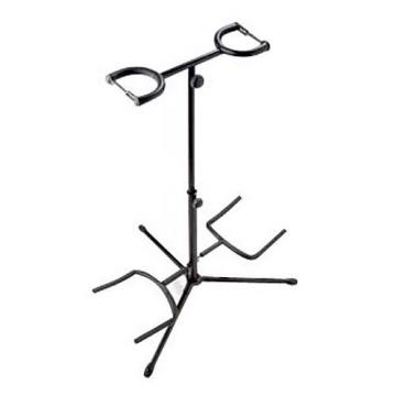 Stagg Double Guitar Stand with Neck Support - Black