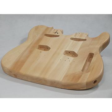 Solo Tele Style Double Neck DIY Guitar Kit, Basswood Body, Maple FB, DTCK-1