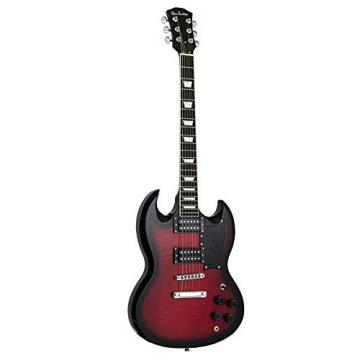 Glen Burton GE56BCO-RDS  Electric Guitar Double Cut Style, Redburst