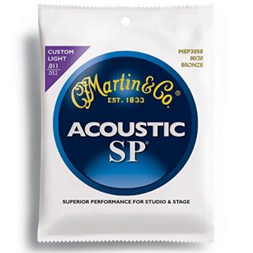 Martin martin acoustic guitar MSP3050 martin acoustic guitars SP guitar martin 80/20 martin strings acoustic Bronze martin guitar Acoustic Guitar Strings, Custom Light