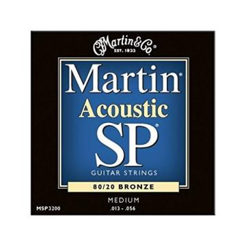 Martin acoustic guitar strings martin MSP3200 martin strings acoustic SP martin guitar strings acoustic 80/20 martin acoustic guitars Bronze martin acoustic strings Acoustic Guitar Strings, Medium
