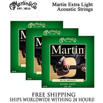 Sets martin acoustic strings - martin guitars Martin guitar strings martin M170 martin guitar strings Acoustic martin Guitar Strings Extra Light 80/20 Bronze