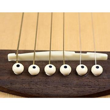 Acoustic martin guitar strings acoustic medium Guitar martin guitars Cream martin acoustic guitar strings Bridge martin acoustic guitars Pins martin guitar case With Black Dot(Pack Of 6)