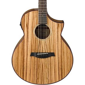 Ibanez Exotic Wood AEW40ZWNT A/E Zebrawood Guitar w/Tweed Hard Case &amp; More
