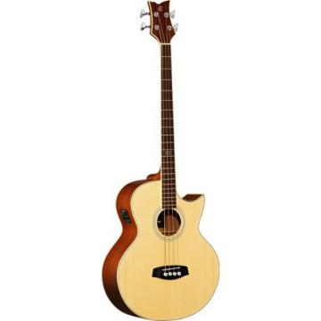 Ortega Guitars D1-4 Deep Series One 4-String Acoustic Bass with Solid Spruce Top and Mahogany Body, Gloss