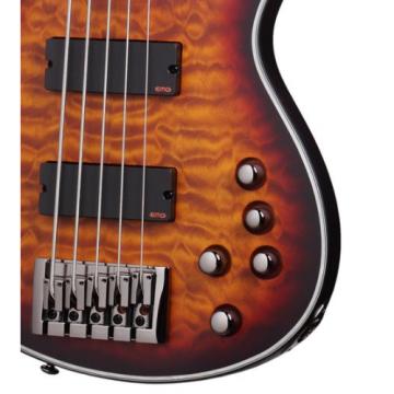 Schecter Hellraiser Extreme-5 5-String Bass Guitar, 3-Tone Sunburst Satin