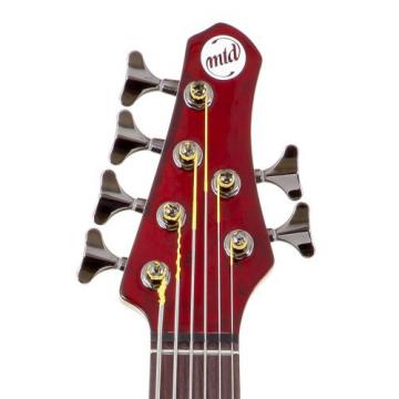 MTD Kingston Bass Guitar Z 6 String, Rosewood Fingerboard, Transparent Cherry