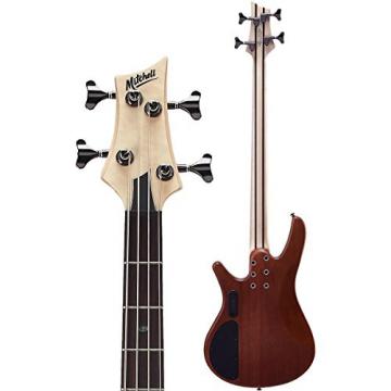 Mitchell FB700 Fusion Series Bass Guitar with Active EQ Natural