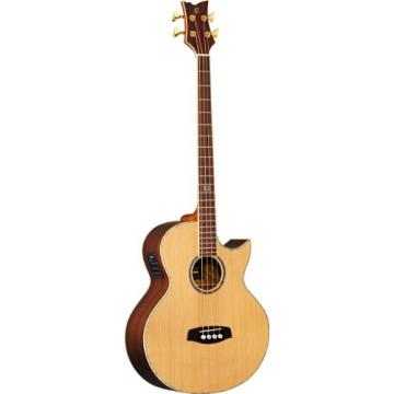 Ortega Guitars D2-4 Deep Series Two 4-String Acoustic Bass with Solid Cedar Top, Rosewood Body, Satin Finish