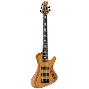ESP LSTREAM1005FMHN Stream Series 5-String Solid Flamed Maple Top Electric Bass, Honey Natural
