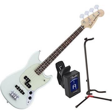 FENDER MUSTANG BASS PJ SBL w/ Stand and Tuner