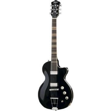 Hofner HCT-CS10-BK-O CT Club Guitar - Black with Case