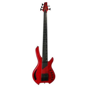 LightWave Saber Bass VL 5-String Fretted, Transparent Red