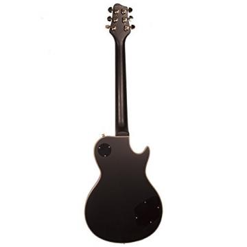 Sawtooth ST-H68C-LH-STNBK Heritage Series Left-Handed Maple Top Electric Guitar, Satin Black