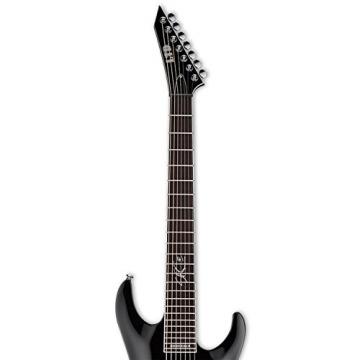 ESP LSC607BBLKF Solid-Body Electric Guitar, Black Fishman
