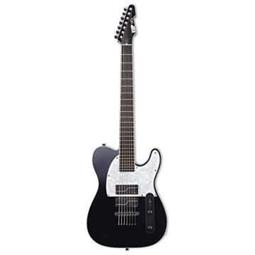 ESP ESTEFT7BBLKF Stephen Carpenter Signature 7-String TE Baritone Guitar, Black