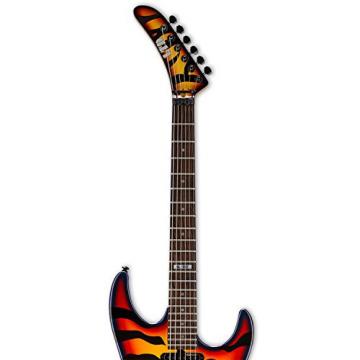 ESP LGL200SBT-KIT-1 George Lynch Signature Sunburst Tiger Electric Guitar, Sunburst Tiger Graphic