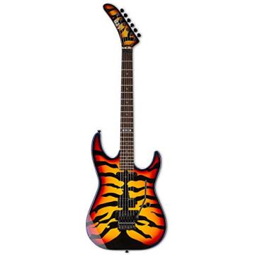 ESP LGL200SBT-KIT-1 George Lynch Signature Sunburst Tiger Electric Guitar, Sunburst Tiger Graphic