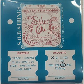 Snake Oil Brand Acoustic Guitar Strings 12-54 101-PBL 90/10 Phosphor Bronze
