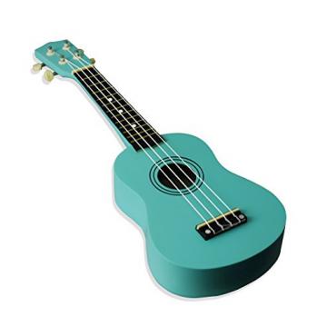 21 inch Colorful Basswood Ukulele 4 Strings 12 Fret Rosewood Fretboard Uke Hawaiian Guitar Musical Instrument For Beginners Or Kids with Bag