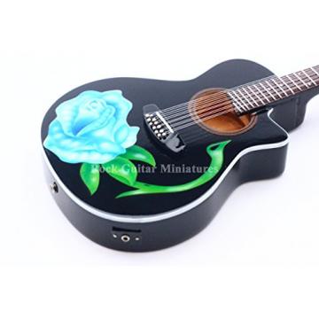 RGM234 Brett Michaels Yamaha Acoustic 12 strings Poison Miniature Guitar Rock Guitar Miniatures