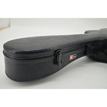 Crossrock CRF1000CBKL Fiberglass Classical Guitar Case Hardshell- Backpack Style for 4/4 Full Size in Black Leather